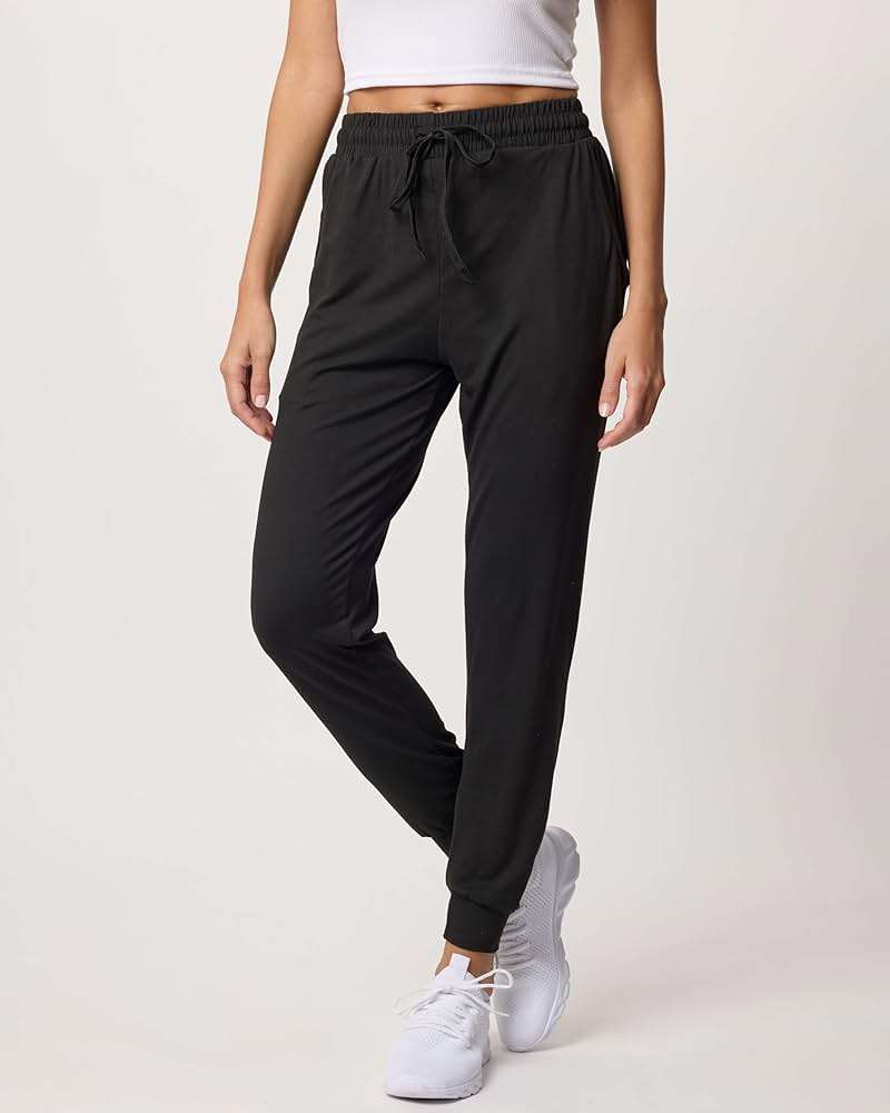 Real Essentials 3 Pack: Women's Lounge Joggers Sweatpants with Pockets Yoga Running Athletic Workout (Available in Plus Size) - Image 2