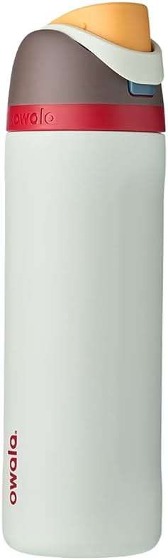 Owala FreeSip Insulated Stainless Steel Water Bottle with Straw, BPA-Free Sports Water Bottle, Great for Travel, 24 Oz, Boneyard - Image 1