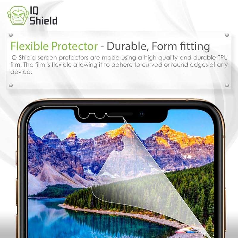 IQShield 2 Pack for iPhone 17e (2026) / iPhone 16e / iPhone 14 / iPhone 13 Pro/iPhone 13 Screen Protector, Easy Install, Anti-Scratch, Anti-Bubble, Clear TPU Film - Image 2