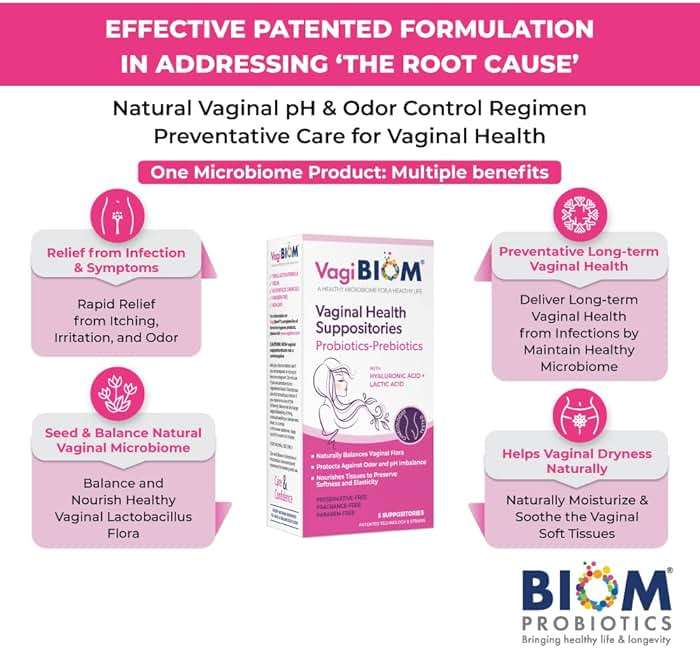VagiBiom Lactobacillus Suppository: Microbiome Flora balance and Odor Control Regimen; Balance and Nourishes Healthy Flora; Paraben-Free Preservative-Free - Image 2