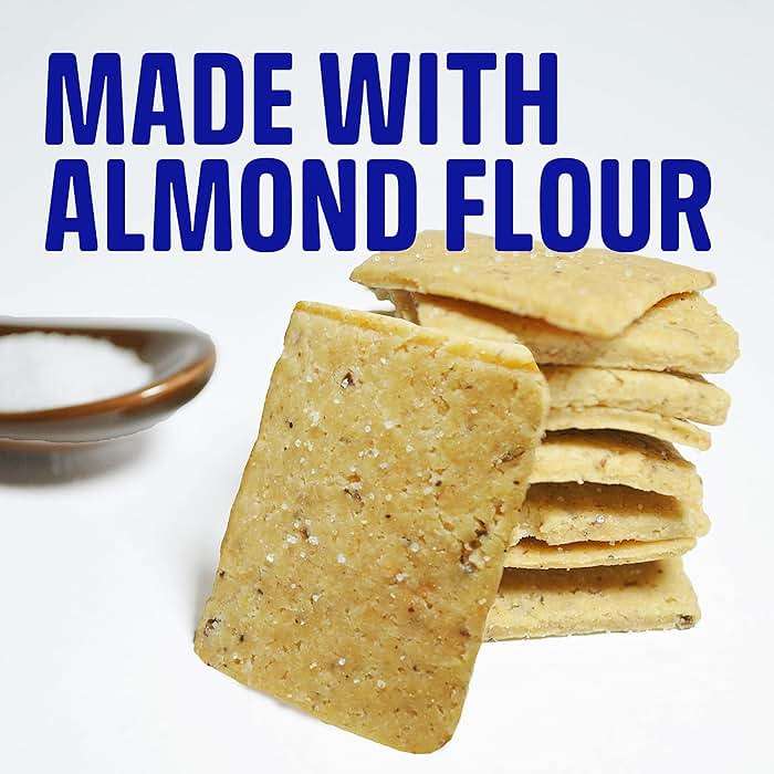 keto snacks Keto Crackers chips (variety) low carb Crackers Almond flour. Low carb snack keyto cracker zero carbs snacks no sugar, 0 no carbs sugar free snack high fiber. - Image 5