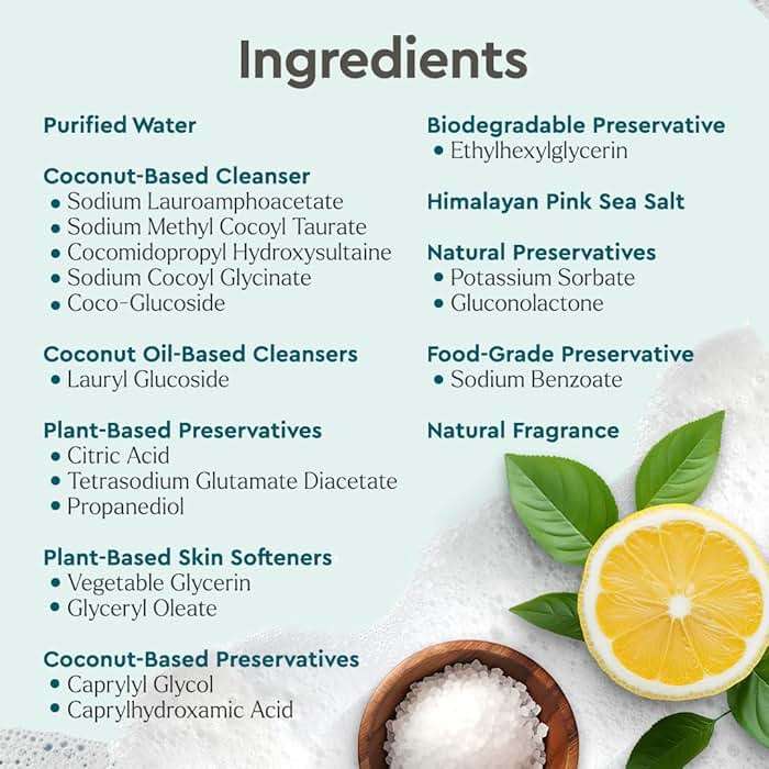Puracy Body Wash Refill, Natural Body Wash, 98.6% Pure Plant Ingredients, Moisturizing Shower Gel for Women Men Kids, Body Soap for Dry Sensitive Skin Gently Scented with Citrus & Sea Salt, 48 Oz - Image 4
