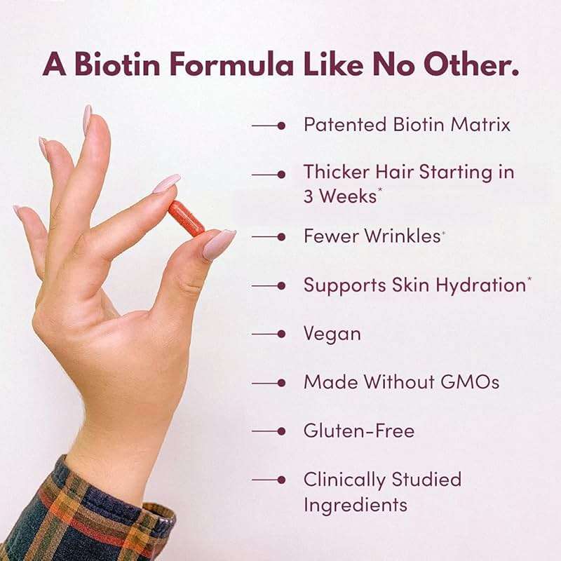 Purity Products MyBiotin ProClinical – Thicker Hair Starting in 3 Weeks & Fights Wrinkles - MB40X Patented Biotin Vitamin B7 Matrix w/Astaxanthin - 40X More Soluble vs Ordinary Biotin, 30 Veg Capsules - Image 3