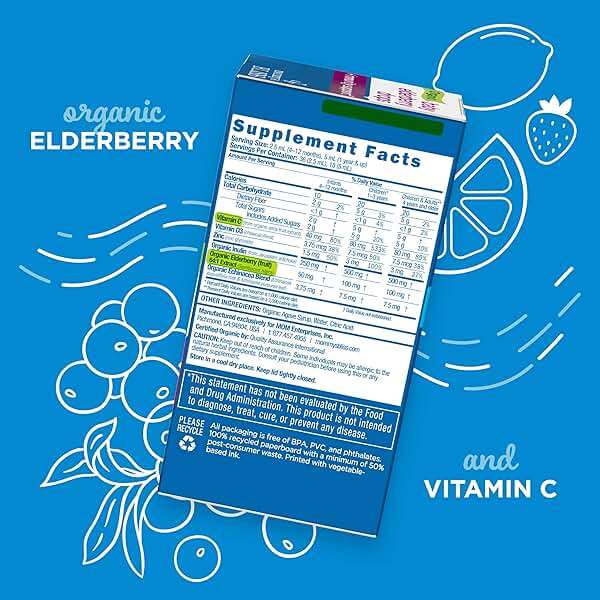 Mommy's Bliss Gripe Water Original 4 Fl Oz (Pack of 2) with Organic Baby Elderberry Drops 3 Fl Oz (Pack of 1) - Image 7