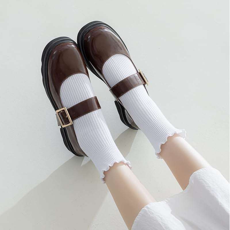 Mcool Mary Womens Ruffle Socks, Cute Ankle Winter Warm Knit Cotton Frilly Sock 6 Pack - Image 4