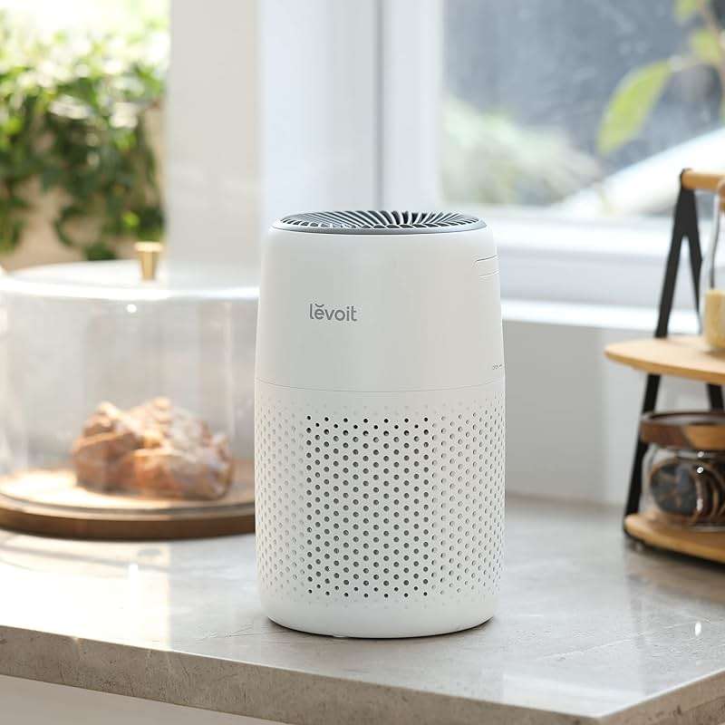 LEVOIT Air Purifiers for Bedroom Home Dorm, AHAM VERIFIDE, 3-in-1 Filter Cleaner With Aroma Pad, Filters Smoke, Allergens, Pet Dander, Odor, Dust, Office, Desktop, Core Mini-P, White - Image 2