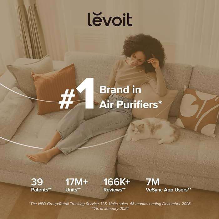 LEVOIT Air Purifiers for Bedroom Home Dorm, AHAM VERIFIDE, 3-in-1 Filter Cleaner With Aroma Pad, Filters Smoke, Allergens, Pet Dander, Odor, Dust, Office, Desktop, Core Mini-P, White - Image 5