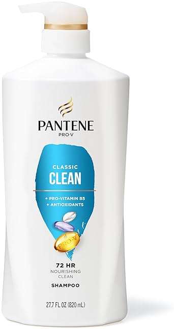 Pantene Shampoo, Classic Clean - Pro-V Nutrients for Dry, Color-Treated Hair, Healthy Looking Hair Every Wash, Antioxidant-Rich, 27.7 Oz Each, 2-Pack + Miracle Rescue Shot (0.5 Oz) - Image 8