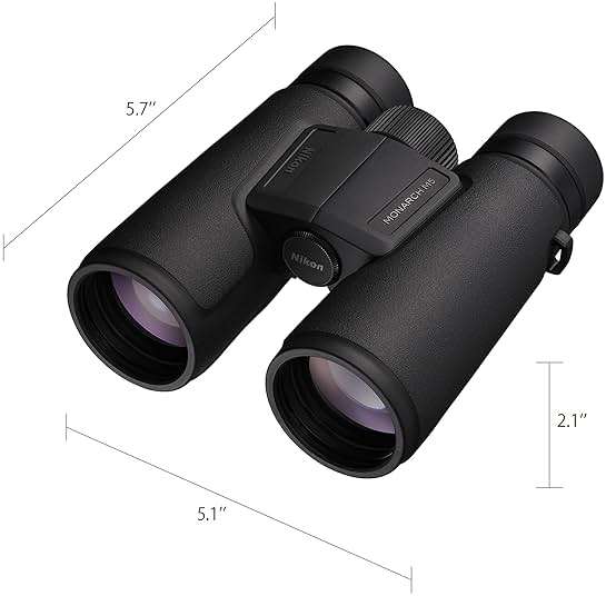 Nikon Monarch M5 8x42 Binocular | Waterproof, fogproof, Rubber-Armored Binocular with ED Glass, Long Eye Relief | Official Nikon USA Model - Image 4