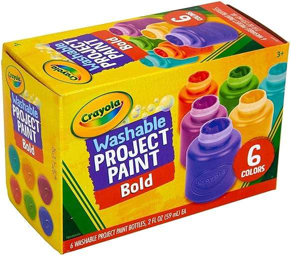 Crayola Washable Kids Paint (6ct), School Supplies, Painting Set for Kids, Spring Crafts, Art Teacher Gifts for Toddlers, Ages 3+ - Image 3