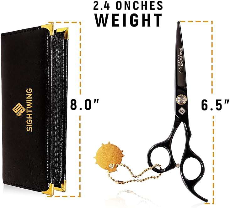 Sightwing Professional Hair Scissors 6.5"-Japnese Hair Cutting Shear, Hair Cutting Scissors, and Hair scissors Professional for Barber & Personal Use - Image 2
