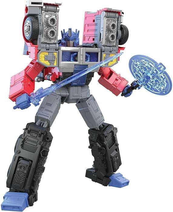 Transformers Toys Generations Legacy Series Leader G2 Universe Laser Optimus Prime Action Figure - Kids Ages 8 and Up, 7-inch - Image 1