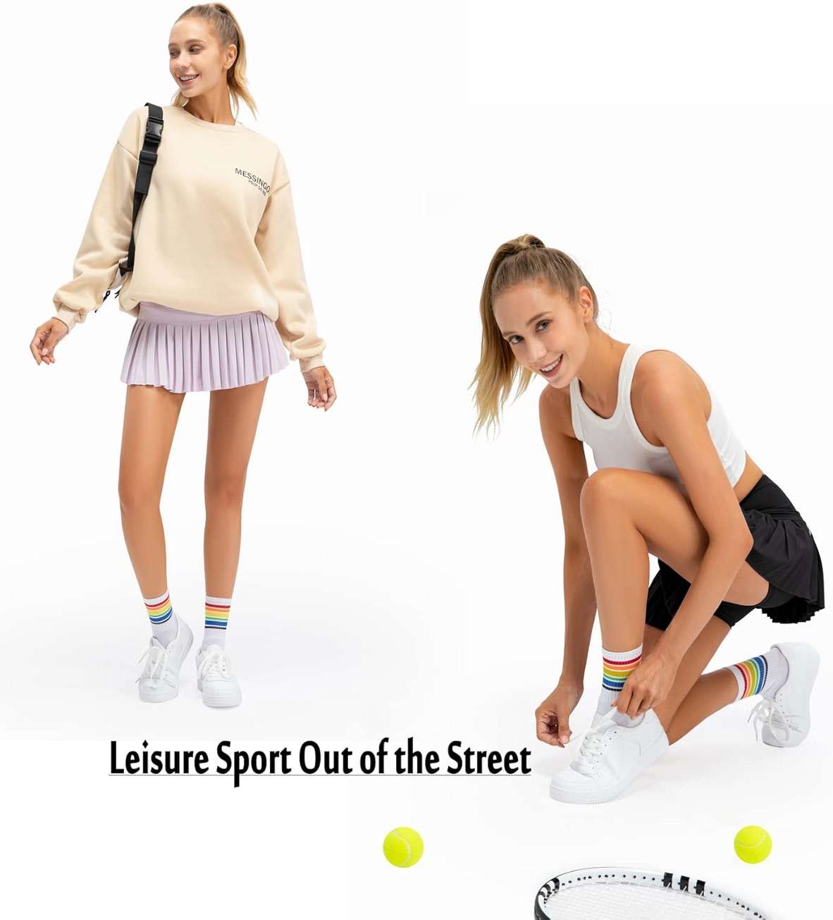 Raroauf Womens Pleated Tennis Skirts with Shorts High Waisted Mini Skirt Golf Skort Athletic Skirts Workout Pickball - Image 4