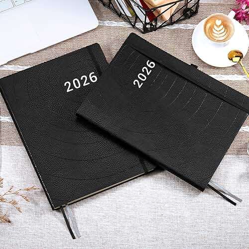 2026-2027 Planner - Weekly & Monthly Planner 2026-2027 with Pen Loop, to Achieve Your Goals & Improve Productivity, July 2026 - June 2027, Thick Paper, Inner Pocket, 8.5" x 11" - Black - Image 7