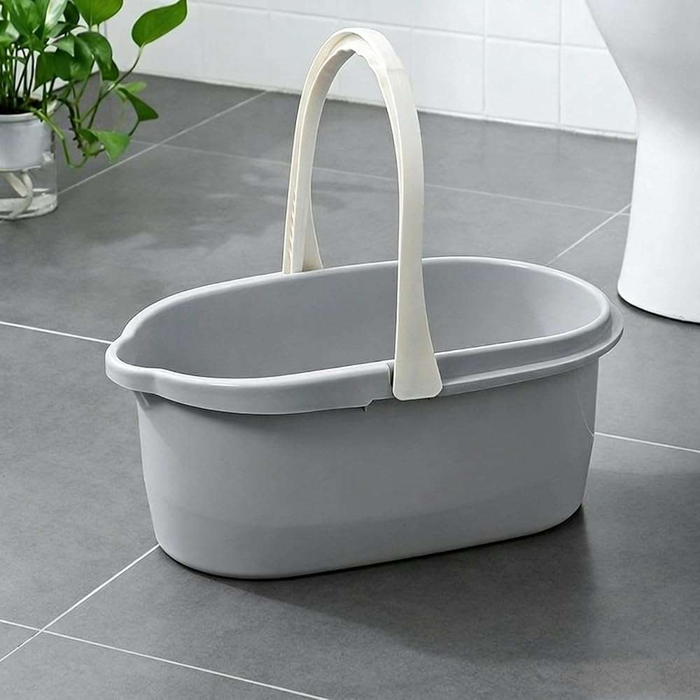 Haundry 4.5 Gallon Cleaning Bucket, Good Grips Household Mop Bucket for Cleaning Supplies, Cleaning Caddy Organizer Basket with Handle, 17.1L, Grey - Image 9