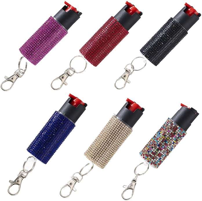 Cute Pepper Spray Maximum Strength Self Defense Keychain for Women - Image 2