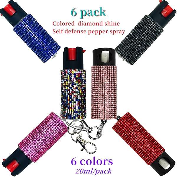 Cute Pepper Spray Maximum Strength Self Defense Keychain for Women - Image 4