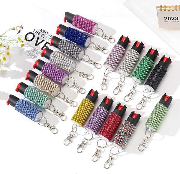 Cute Pepper Spray Maximum Strength Self Defense Keychain for Women - Image 5