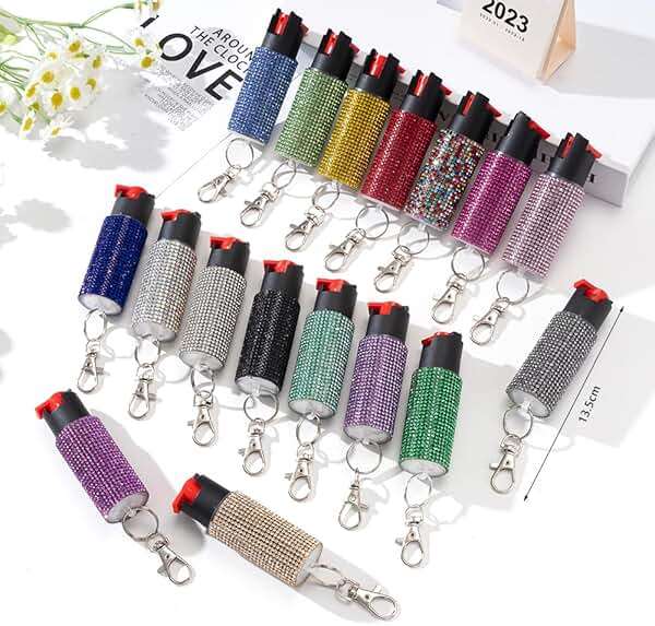 Cute Pepper Spray Maximum Strength Self Defense Keychain for Women - Image 6