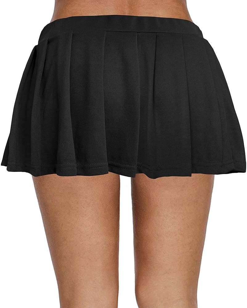 Afibi Women Pleated Mini Skirt Y2k Mini Skirt Short Skirts Micro Skirt A-line Skirt - Image 5