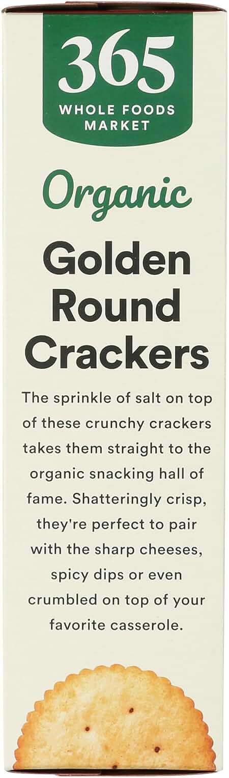 365 by Whole Foods Market, Organic Golden Round Crackers, 12 Ounce - Image 5