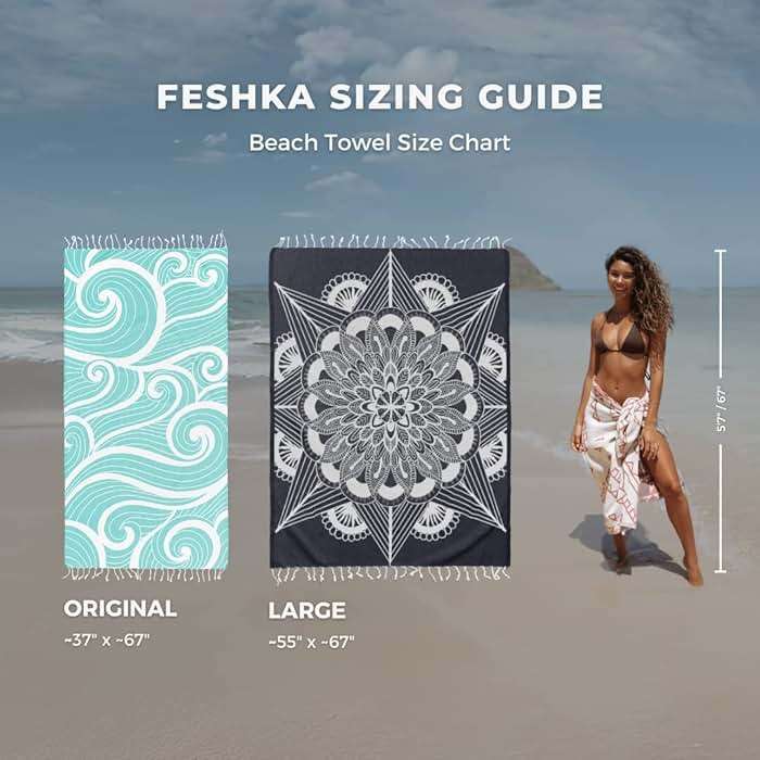 FESHKA Sand Proof Turkish Beach Towel – Oversized, Quick Dry & Lightweight Travel Towel - 100% Organic Cotton Beach Blanket - Perfect for Bath, Pool & Picnic | Sunflower (Yellow) - Image 2