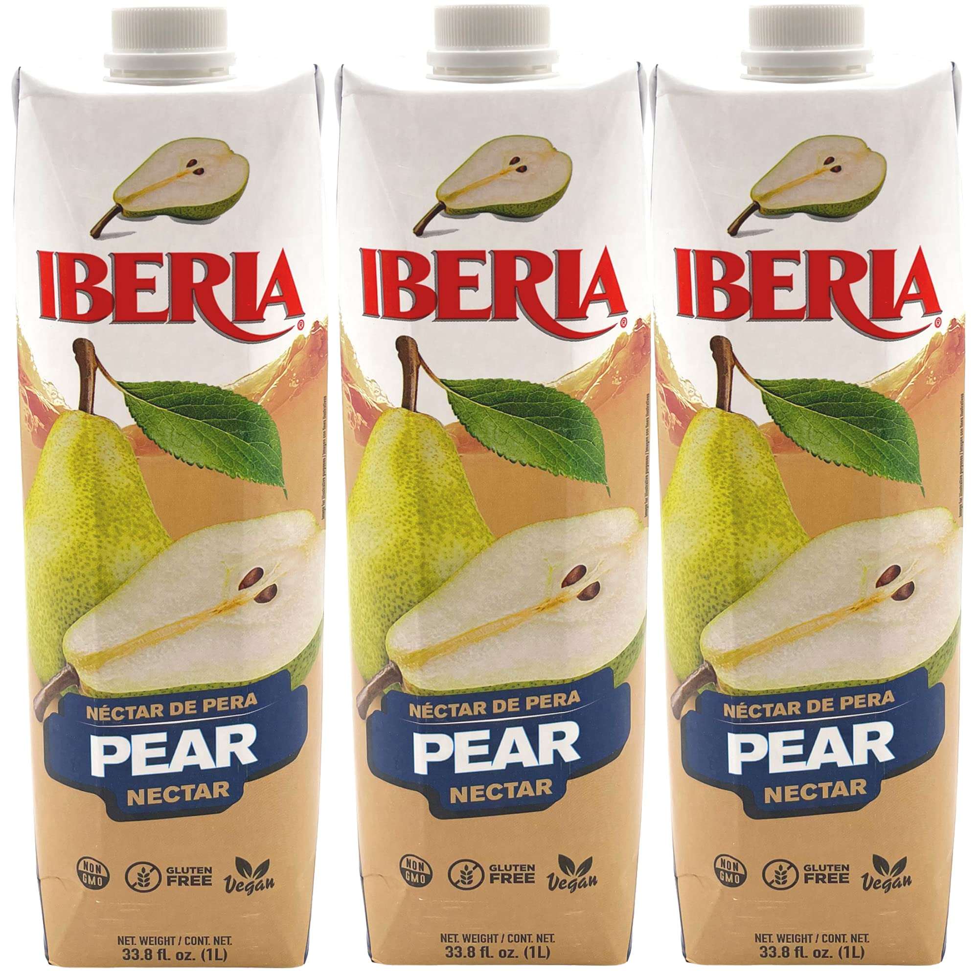 Iberia Pear Nectar, 33.8 Fl Oz (Pack of 3) - Image 1