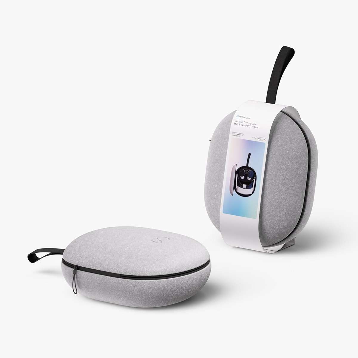 Meta Quest Compact Carrying Case — Works with Meta Quest 3/3S — Refreshed Compact Design — Fits 3/3S, Touch Plus Controller, Active Straps, Charging Cable, and Adapter - Image 6