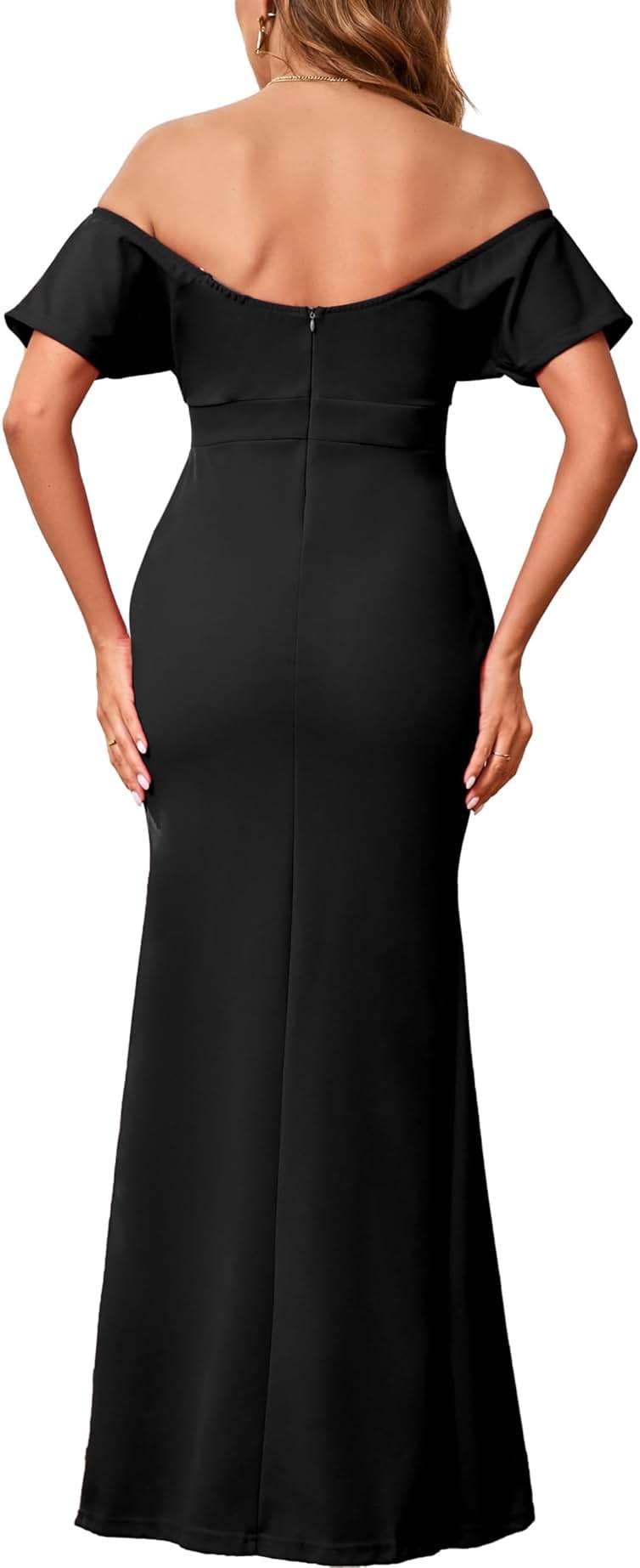 Formal Dresses for Women Evening Party Elelgant Mermaid Cocktail Floor Length Prom Long Dress with Zipper - Image 8