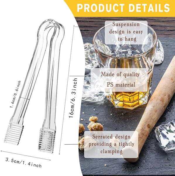 J-Chen 15PCS Plastic Buffet Serving Tongs Mini Serving Utensil Tongs Appetizers Tongs Clear Kitchen Tongs 6.3 Inch Small Ice Tongs for Tea and Coffee Party Catering Appetizers Desserts Cake Sandwich - Image 3