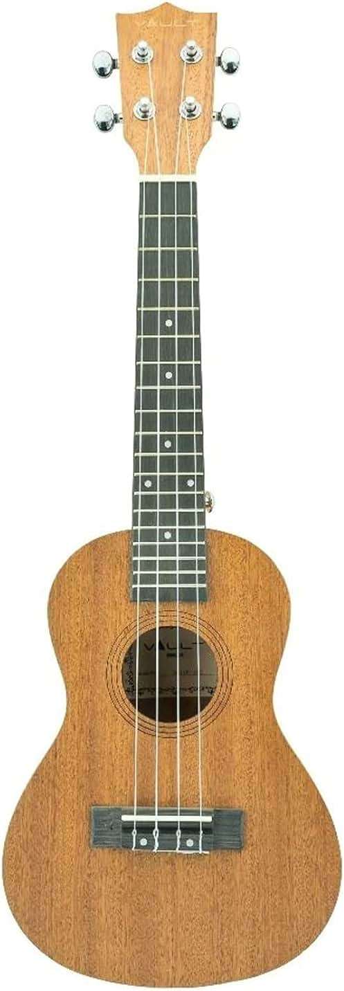 Vault UK-100 24" Arched Back Concert Ukulele Bundle with Gig Bag, Tuner, Strap, and Austin Bazaar Instructional DVD - Image 2