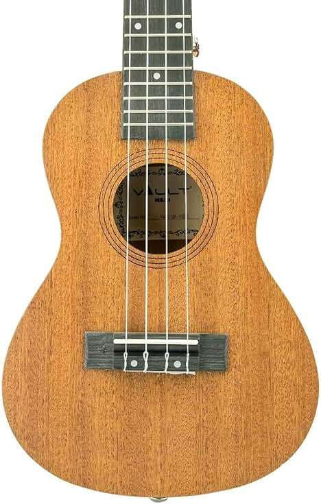 Vault UK-100 24" Arched Back Concert Ukulele Bundle with Gig Bag, Tuner, Strap, and Austin Bazaar Instructional DVD - Image 3