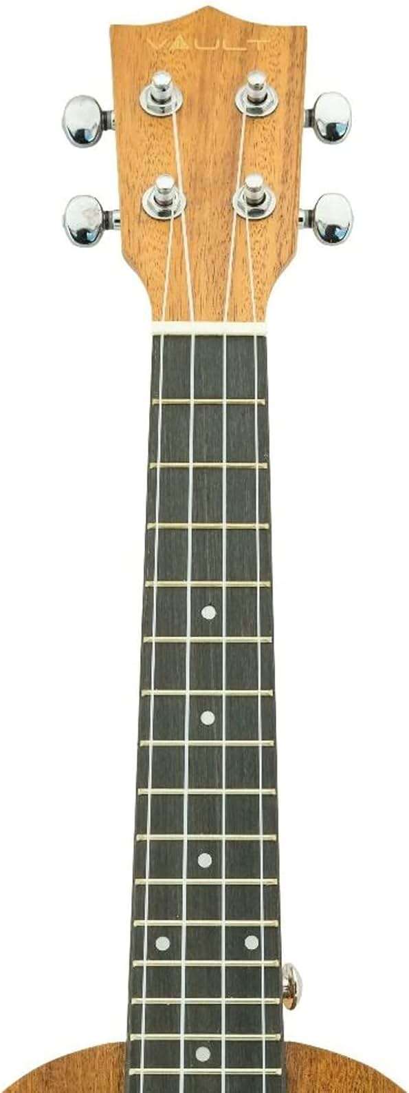 Vault UK-100 24" Arched Back Concert Ukulele Bundle with Gig Bag, Tuner, Strap, and Austin Bazaar Instructional DVD - Image 9