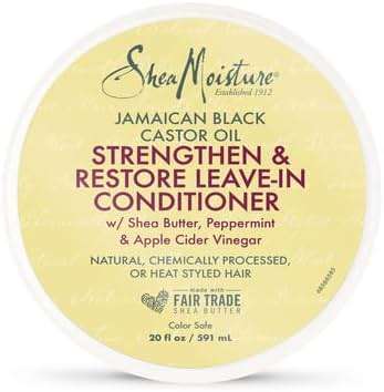 SheaMoisture Leave In Conditioner, Jamaican Black Castor Oil to Soften, Detangle & Reduce Breakage, 20 oz - Image 8