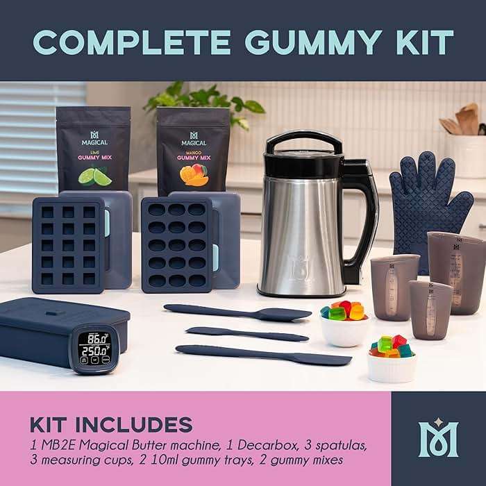 Magical Butter Complete Gummy Making Bundle – Gummy Maker Kit with Mixes, Molds & Accessories – Everything for Professional Homemade Gummies - Image 3