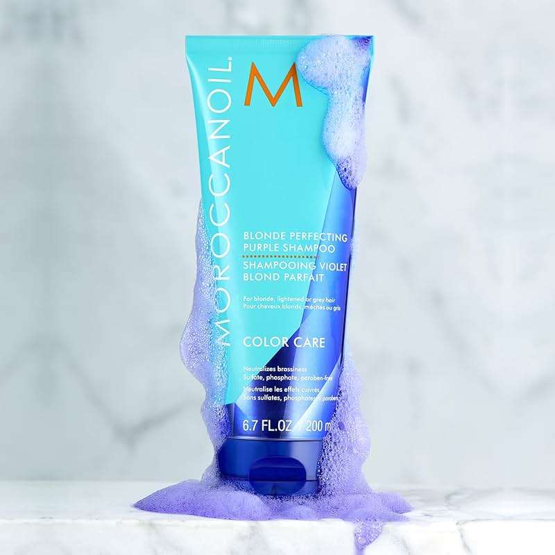 Moroccanoil Blonde Perfecting Purple Shampoo And Conditioner Bundle - Image 6