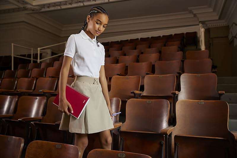 French Toast Girls' Pull-on Kick Pleat Scooter School Uniform Skirt - Image 3