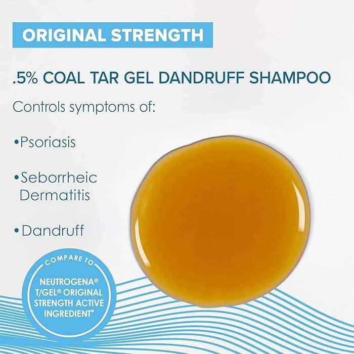 True+Real Coal Tar Therapeutic Plus Tar Gel Anti-Dandruff Shampoo Original Strength 0.5% Coal Tar, 16 Fl Oz, Pack of 2 - Image 2