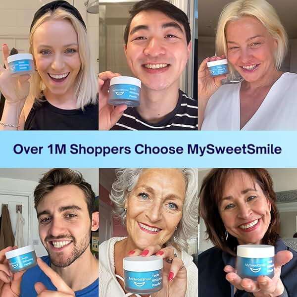 MySweetSmile Teeth Whitening Powder – 6 Month Supply – Removes Years of Coffee, Tea, Smoking & Ageing Stains – Dentist-Approved & Enamel-Safe – IndyBest Award-Winning Whitener – Fresh Mint Flavour - Image 3