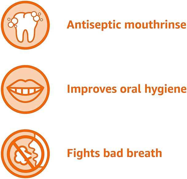 Amazon Basics Antiseptic Mouthwash, Original Flavor, Fights Gingivitis, 1.5 Liter, 50.7 ounce (Pack of 4) (Previously Solimo) - Image 5