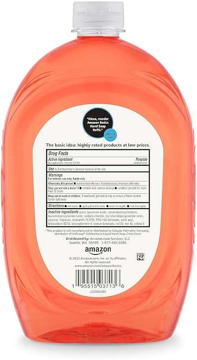 Amazon Basics Liquid Hand Soap Refill, Light Moisturizing, Triclosan-Free, Phthalate-Free, Paraben-Free, Citrus, 50 Fl Oz (Pack of 1) (Previously Solimo) - Image 2
