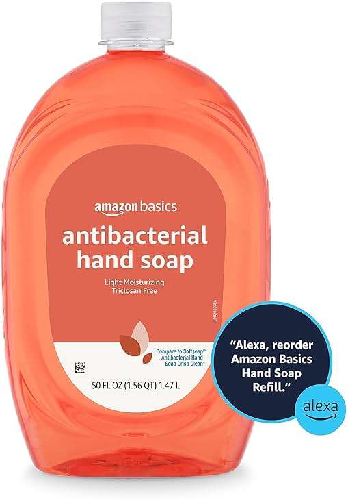 Amazon Basics Liquid Hand Soap Refill, Light Moisturizing, Triclosan-Free, Phthalate-Free, Paraben-Free, Citrus, 50 Fl Oz (Pack of 1) (Previously Solimo) - Image 6