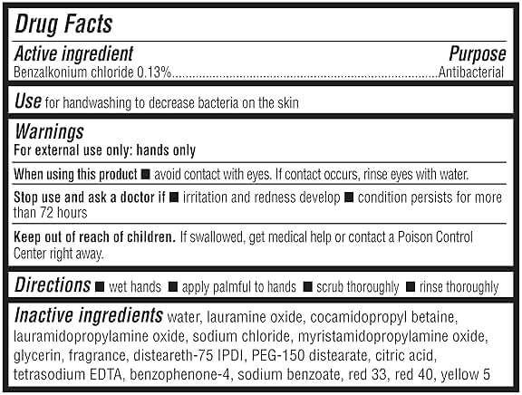 Amazon Basics Liquid Hand Soap Refill, Light Moisturizing, Triclosan-Free, Dermatologist-Tested, pH Balanced, Citrus, 50 Fl Oz (Pack of 2) (Previously Solimo) - Image 6