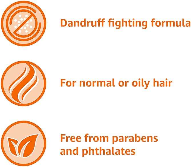 Amazon Basics Anti-Dandruff Shampoo for Itchy Scalp, Dry Scalp Relief, Flake Control, pH Balanced, Paraben-Free, Cruelty-Free, Clean Scent, Normal to Oily Hair, 28.2 fl oz, 1-Pack - Image 5