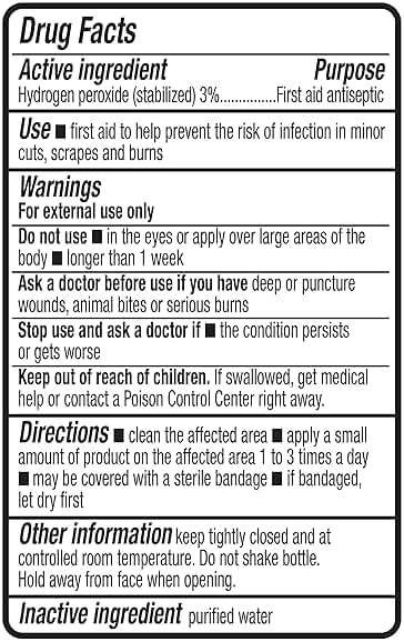 Amazon Basics Hydrogen Peroxide Topical Solution USP, First Aid Antiseptic for Cuts, Scrapes and Wound Disinfection, Pack of 1, 32 fl oz - Image 4