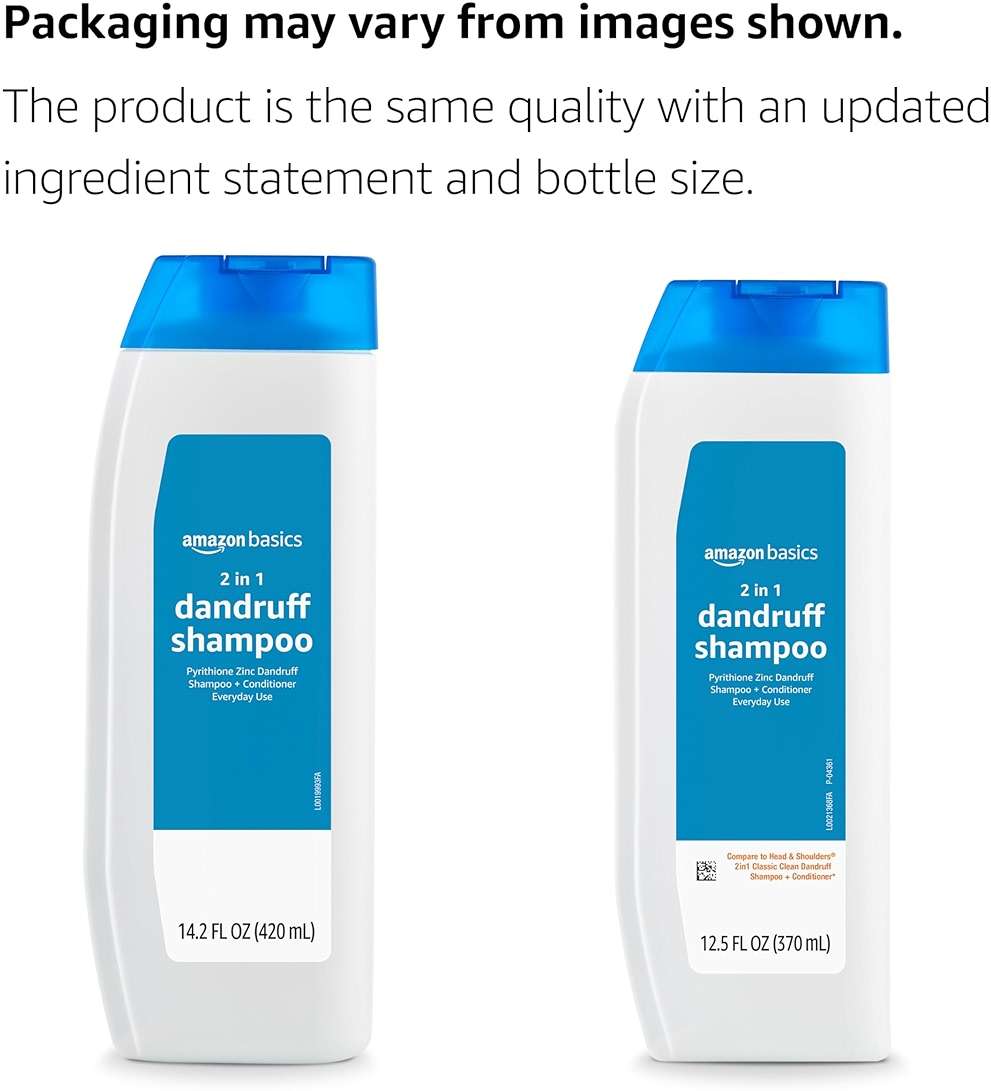 Amazon Basics 2-in-1 Anti-Dandruff Shampoo and Conditioner for Itchy Scalp, Scalp Care, Gentle, pH Balanced, Paraben-Free, Safe for All Hair Types, 12.5 Fl Oz, 6-Pack (Previously Solimo) - Image 5