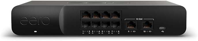 Amazon eero PoE Gateway - 10-port eero router and PoE switch (Two 10 GbE ports, eight 2.5 GbE PoE ports) - Image 1