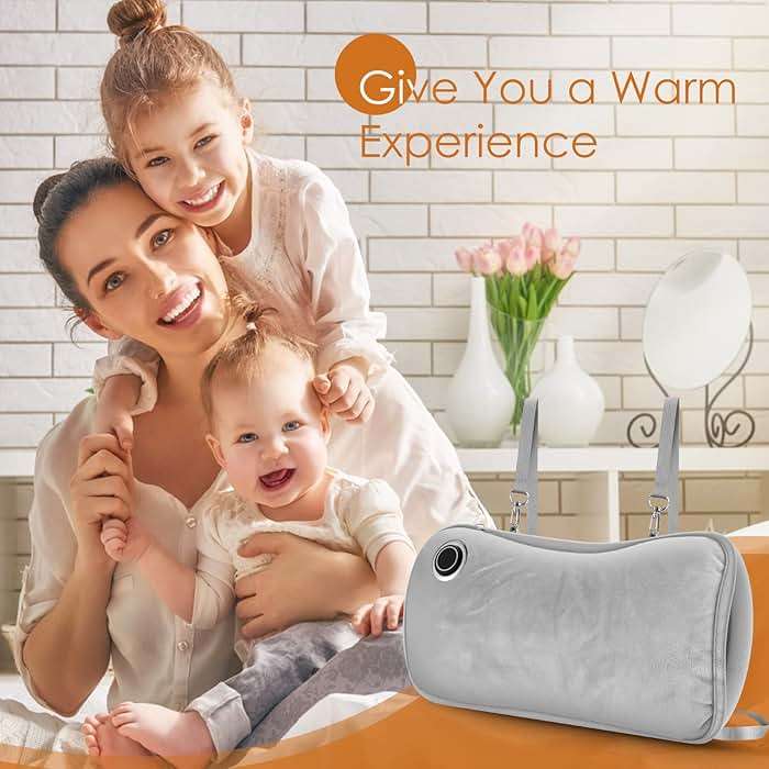 Hand Warmers Rechargeable, Portable Graphene Heated Gloves Handwarmers Bag with 10000MAH Power Bank&3 Heat Modes, Fast Electric Heating Pad Pouch for Women,Kids, Hunting,Camping - Image 5