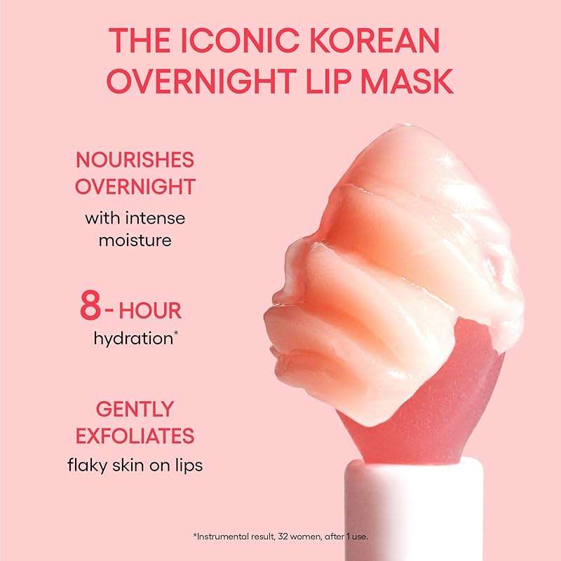 LANEIGE Lip Sleeping Mask: Nourish, Hydrate, Vitamin C, Murumuru & Shea Butter, Antioxidants, Flaky, Dry Lips - Image 3
