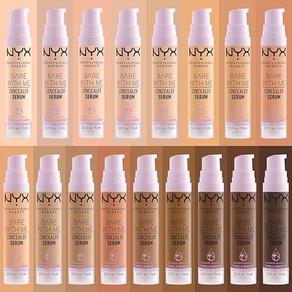 NYX PROFESSIONAL MAKEUP Bare With Me Concealer Serum, Concealer Makeup For Up To 24Hr Hydration - Light - Image 6